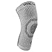 Vital Salveo Knee Compression Sleeve Swelling Recovery Knee Brace S-Support Pain Relief for Men and Women Unisex for Running Basketball Gym Workout Sports Light Grey (1PC) XX-Large
