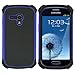 kwmobile Full Armor Case for Samsung Galaxy S3 Mini i8190 - Heavy Duty Shockproof Protective Hybrid Case Cover - Blue/Black