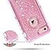 iPhone 6S Case, iPhone 6 Case, Anuck 3 in 1 Hybrid Heavy Duty Defender Case Sparkly Floating Liquid Glitter Protective Hard Shell Shockproof TPU Cover for Apple iPhone 6 /iPhone 6S 4.7