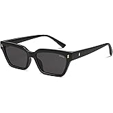 SOJOS Trendy Polarized Sunglasses Womens Men Retro Vintage 90s Cute Cat Eye Narrow Sun Glasses SJ2381
