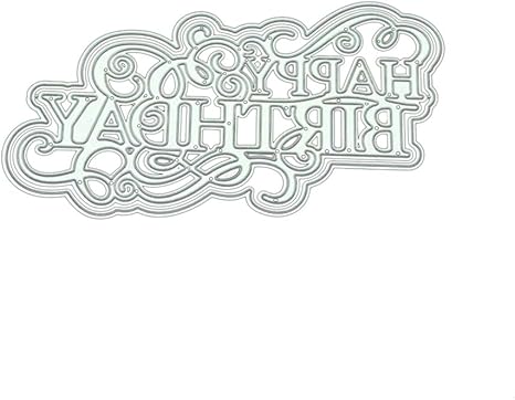 Happy Birthday Letter Metal Die Cuts Word Birthday Party Invitation Cutting Dies Cut Stencils Diy Scrapbooking Album Decorative Embossing Paper Dies For Card Making Scrapbooking Tools Home Manaimempreendimentos Com Br