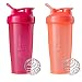 Blender Bottle Classic Loop Top Shaker Bottle, 28-Ounce 2-Pack, All Pink and Coral primary