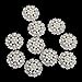 10pcs Rhinestone Faux Pearl Flower Embellishments Button Flatback 30mm