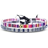 Made by Nami 2 Pcs Surfer Anklet Set Waterproof and Adjustable Braided Anklets for Women and Men Boho Ankle Bracelet Set of 2 for Ethnic Hippie Style