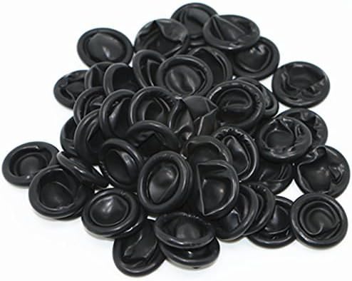 Otovon® 72 Pieces ESD Safe Anti-Static Powder Free Latex Finger Cots - Black