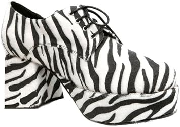 zebra platform shoes