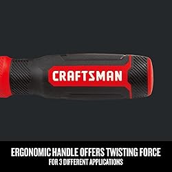 CRAFTSMAN Ratcheting Screwdriver, Multibit