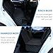 (Luxury 150cm 140cm ) - Dog Seat Cover Upsimples Pet Car Seat Cover Heavy Duty Scratch Proof Dog Hammock Non-slip Waterproof Back Seat Cover for Car SUV Minivans, Black
