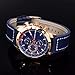 CURREN Original Men's Sports Waterproof Leather Strap Wrist Watch Good Quality 8216 Blue