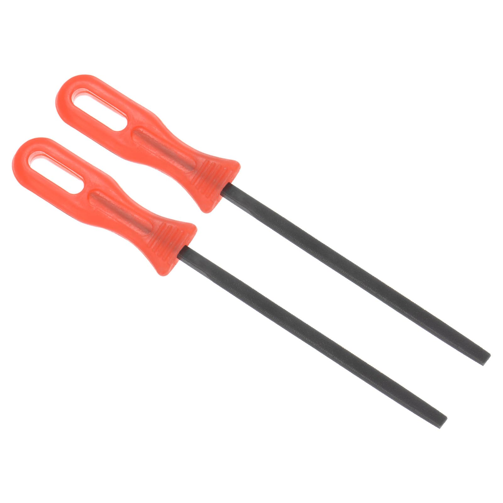 CoCud Metal Triangular File, 4" Blade Length, T12 Bearing Steel Cut Mill Hand Rasp with Non-Slip Handle - (Applications: for Wood, Metal, Plastic), 2Pieces