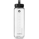 HydraPak Recon Clip & Carry - Wide Mouth Recycled Plastic Water Bottle (24oz or 32oz) - Eco Friendly, BPA Free, Tethered Cap