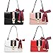 Beatfull Mini Handbags for Women, Fashion Shoulder Bag Cross Body Bag with a Bow Tie (White)