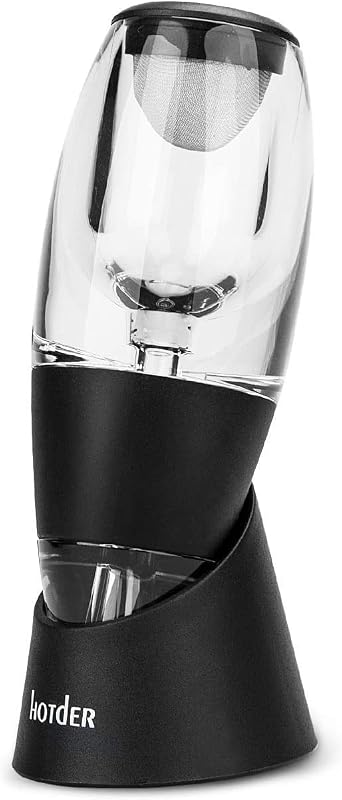 Weinbelüfter Weindekanter Standfuß, Premium Wein-Dekantierer mit Venturieffekt, Wein Dekanter Dekantierer Rotwein Aerator Set Schnellest Ernüchternd Wein Belüfter (Wine Aerator) — Foto 6 von 8