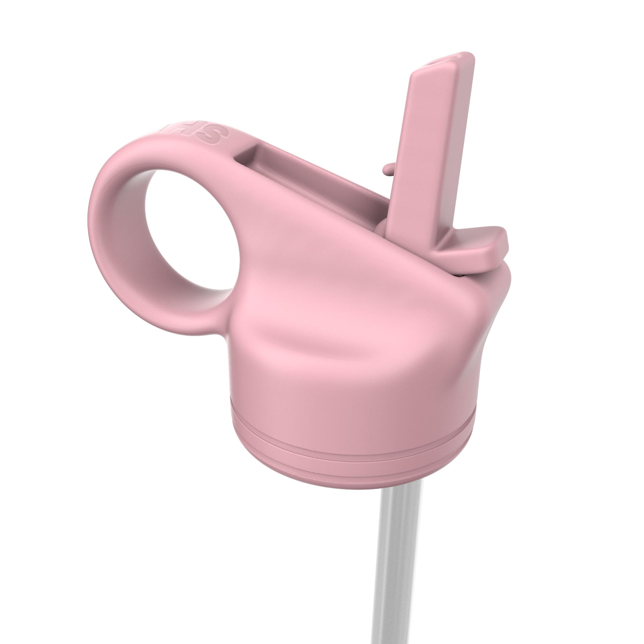 SHO Reusable Straw Lid for SHO Bottle - 260ml, 375ml & 500ml - BPA Free (Pastel Pink, 500ml) — image 1