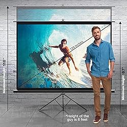 Pyle Universal Projector Screen w/Stand - 120-Inch