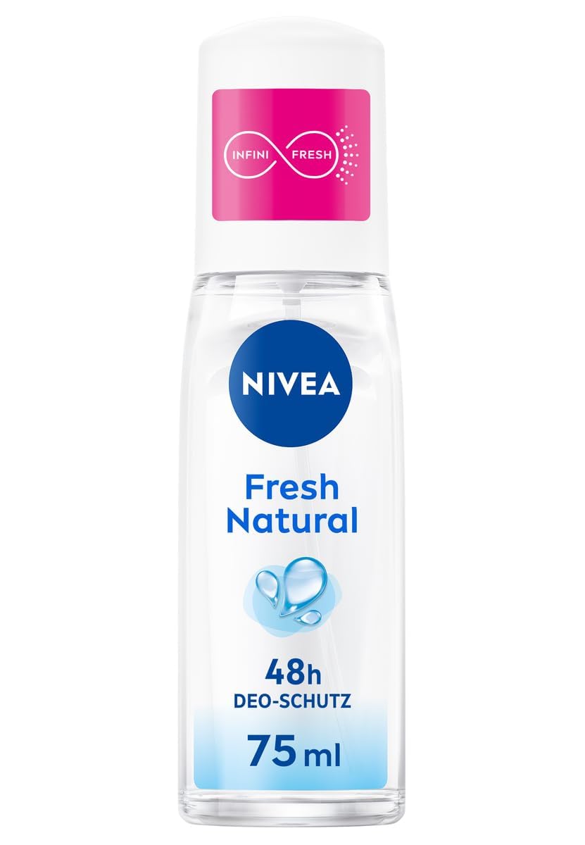 NIVEA Deodorant Atomiser for Women, Aluminium-, Deodorant Protection, 75 ml, Fresh Natural