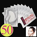 Baisidai 10/30/50/100pcs Under Eye Pads Patch Taps for DIY False Eyelash Lashe Extension Makeup (50pcs)