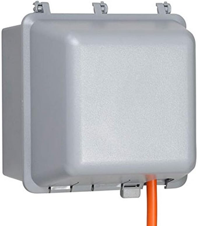 TayMac MM7440G Weatherproof Double Outlet Cover Outdoor Receptacle