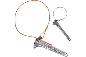 Klein Tools SHBKIT Grip-It Strap Wrench Kit, Adjustable Strap Wrenches with 6 and 12-Inch Handles, 2-Piece