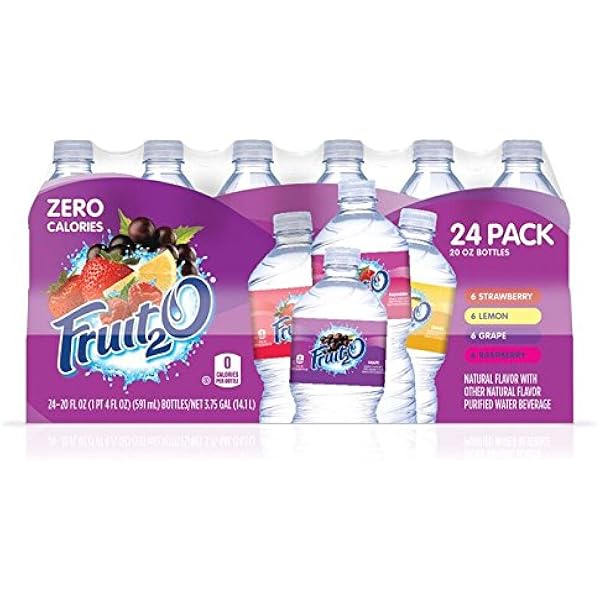 Amazon.com : Fruit2O Zero Calorie Flavored Water, Lemon, 6 Count