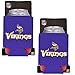 Official National Football League Fan Shop Authentic 2-Pack NFL Insulated 12 Oz Can Cooler (Minnesota - Small Logo)