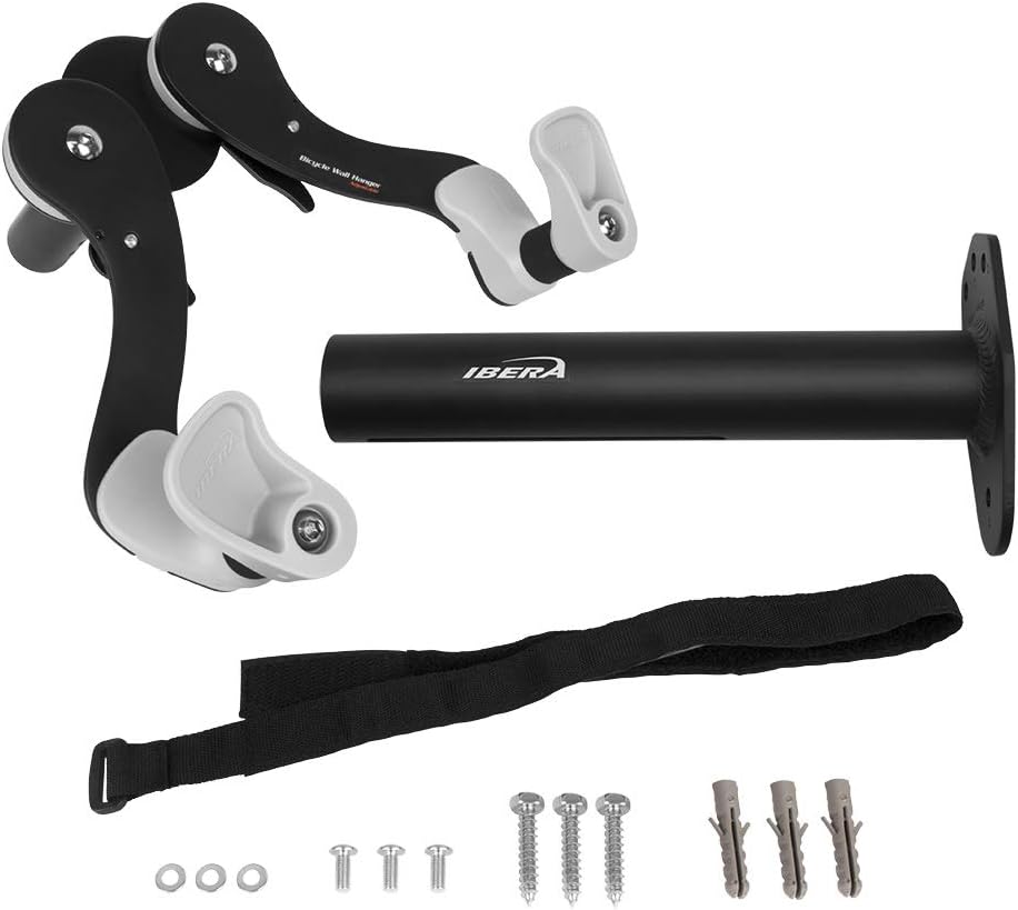 Ibera Horizontal Bicycle Bike Wall Hanger, Bike Hook Holder Storage Rack For Indoor Storage, 45 Degree Adjustable Angle To Keep Your Bike Level : Sports & Outdoors
