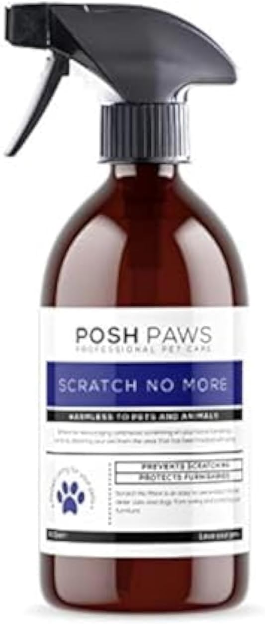 McKLords Posh Paws Scratch No More Cat Deterrent Spray 500ml Clear