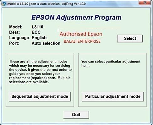 l3110 adjustment program