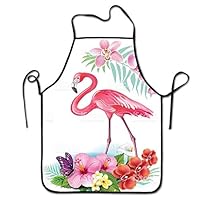 FEDDIY Kitchen Apron - Waterproof and Oil Proof - Great for Men Women Adult - Chef Favorite- Flamingo 1