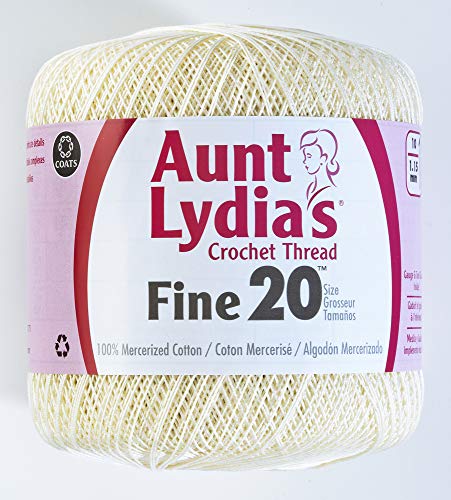 Coats Crochet Fine Crochet Thread, 20, Natural