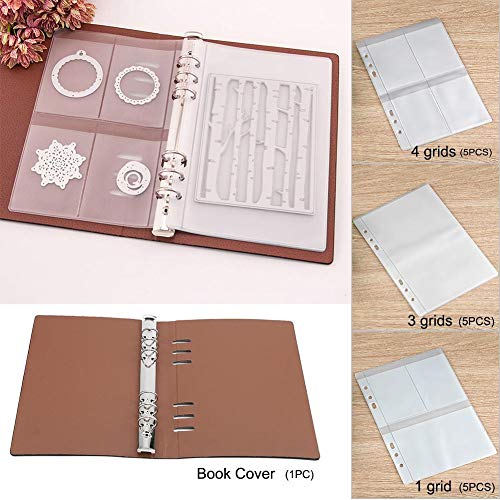 Cutting Embossing Dies Stamps Storage Scrapbooking Leather Book Collections Stencil Case Organizer Template Holder DIY
