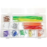CIRCUIT-TEST Preformed Breadboard Jumper Wire Kit - Assorted Colors, 350 Pcs