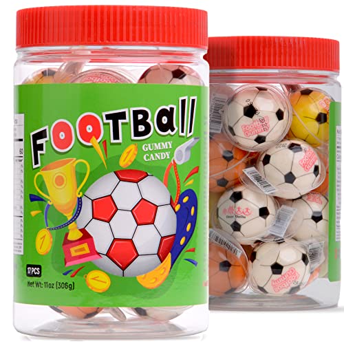 Gummy Candy 30 mm Large Jelly Filled Gummies Soccer Candy Gummy