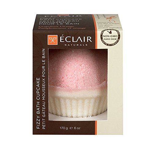 Eclair Naturals Fizzy Bath Cupcake Grapefruit Orange 6 oz