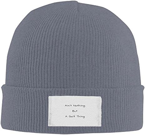 WPER WANG Ain't Nothing But A Golf Thing New Winter Hats Knitted Twist Cap Thick Beanie Hat Asphalt