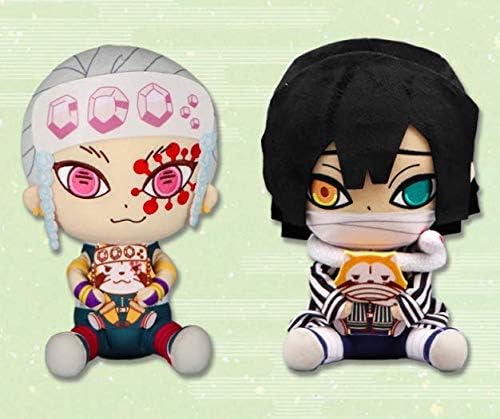 Amazon 鬼滅の刃 ラスカル コラボbigぬいぐるみvol 7 宇髄天元 伊黒小芭内 全2種セット ぬいぐるみ おもちゃ