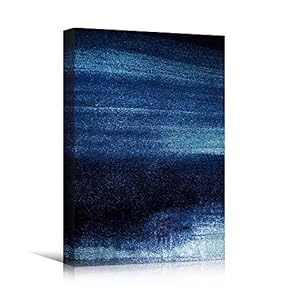 signwin Canvas Wall Art Blue and White Abstract...