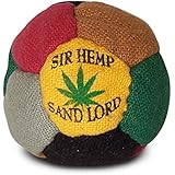 World Footbag Sir Hemp Hacky Sack Footbag, Black/Green/Grey/Red/Tan/Yellow