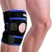 Patella Knee Brace for Arthritis Pain and Support with Side Stabilizers for Meniscus Tear, Women, Men, Acl, Running, Mcl, Tendonitis, Athletic, Lcl - Adjustable Neoprene Open Knee Sleeve -Blue