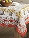 Maison d' Hermine Table Cloth Rectangle Table 100% Cotton 54 x 72 Inches Tablecloth Reusable Decorative Everyday Use for Dining Room, Farmhouse, Home, Party, Festive & Wedding - Bagatelle