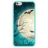 Maxboost iPhone 6 6S Case [Liquid Skin Snap-On Case Series - Bat Moon Rising] Premium Coated Protective Hard Case for Apple iPhone 6 6S (Fits All Versions of iPhone 6 6S)