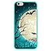 Maxboost iPhone 6 6S Case [Liquid Skin Snap-On Case Series - Bat Moon Rising] Premium Coated Protective Hard Case for Apple iPhone 6 6S (Fits All Versions of iPhone 6 6S)