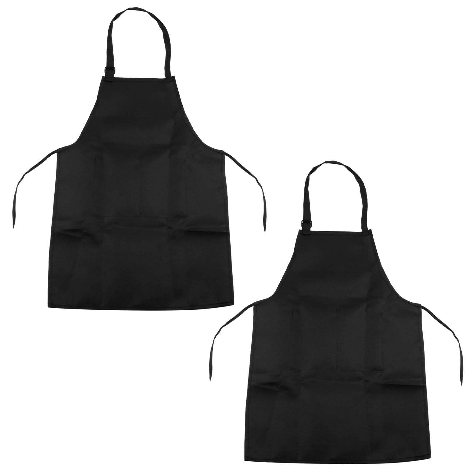 Sakerr Kids Painting Apron, 2Pcs Children's Aprons Art Apron Kids Cooking Aprons for Painting Apron for Kids Adjustable Kids Aprons for Cooking Baking Crafting Painting BBQ DIY - Black