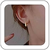 Vintage Pull Through Hoop Earrings Gold Small Teardrop Drop Earrings Teardrop Threader Dangle Earrings Minimalist Tiny Teardrop Stud Earrings Jewelry for Women