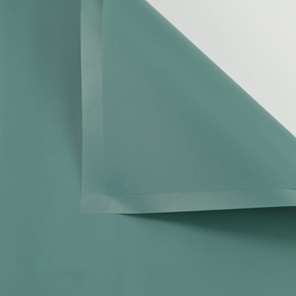 Korean Style Flower Wrapping Paper Floral Bouquet Gift Packaging Supplies Multi Colors 20 Counts (Emerald)