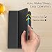 Dadanism Folio Case Fits All-New Amazon Kindle Fire 7 Tablet (9th Generation, 2019 Release only), Premium PU Leather Lightweight Slim Shockproof Smart Stand Cover with Auto Wake/Sleep - Black