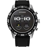 Citizen CZ Smart PQ2 44MM Sport Smartwatch with YouQ App with IBM Watson&reg; AI and NASA Research, Wear OS by Google, HR, GPS, Fitness Tracker, Amazon Alexa&trade;, iPhone Android Compatible, IPX6 Rating