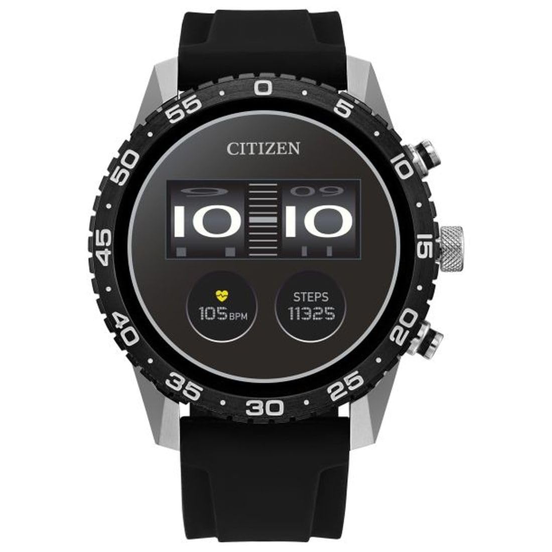 Photo 1 of Citizen CZ Smart PQ2 44MM Sport Smartwatch with YouQ App with IBM Watson® AI and NASA research, Wear OS by Google, HR, GPS, Fitness Tracker, Amazon Alexa™, iPhone Android Compatible, IPX6 Rating