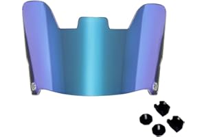 Fenduoer Football Visor,Eye-Shield Visor for Helmet, Scratch Resistant, UV Block, Anti-Fog for Adult&Youth Football Helmet with Clips