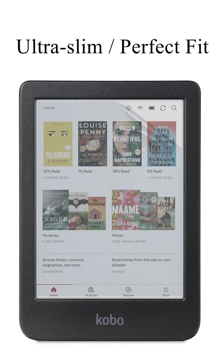 Stianiiie (3 Pack Screen Protector for Kobo Clara Colour/Clara BW/Clara 2E eReader 6